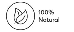 100% Natural Leaf Icon