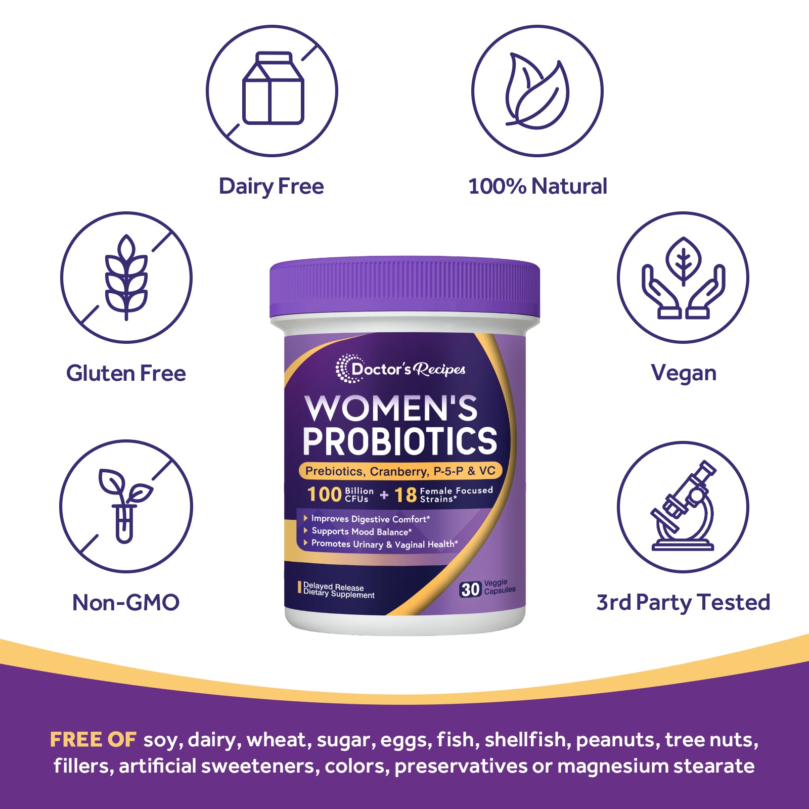 100 Billion Women's Probiotics P-5-P