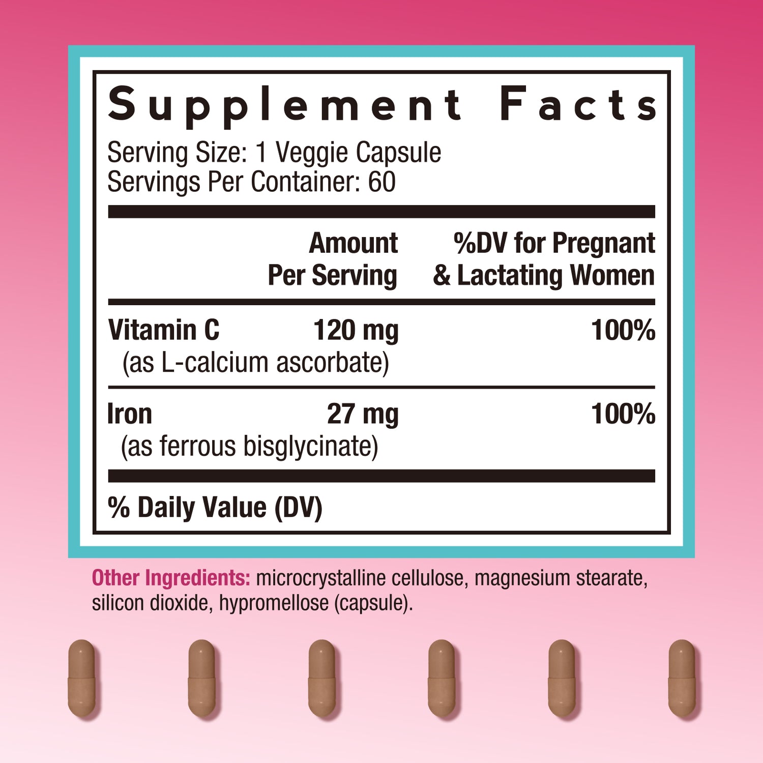 Iron 27 mg with Vitamin C