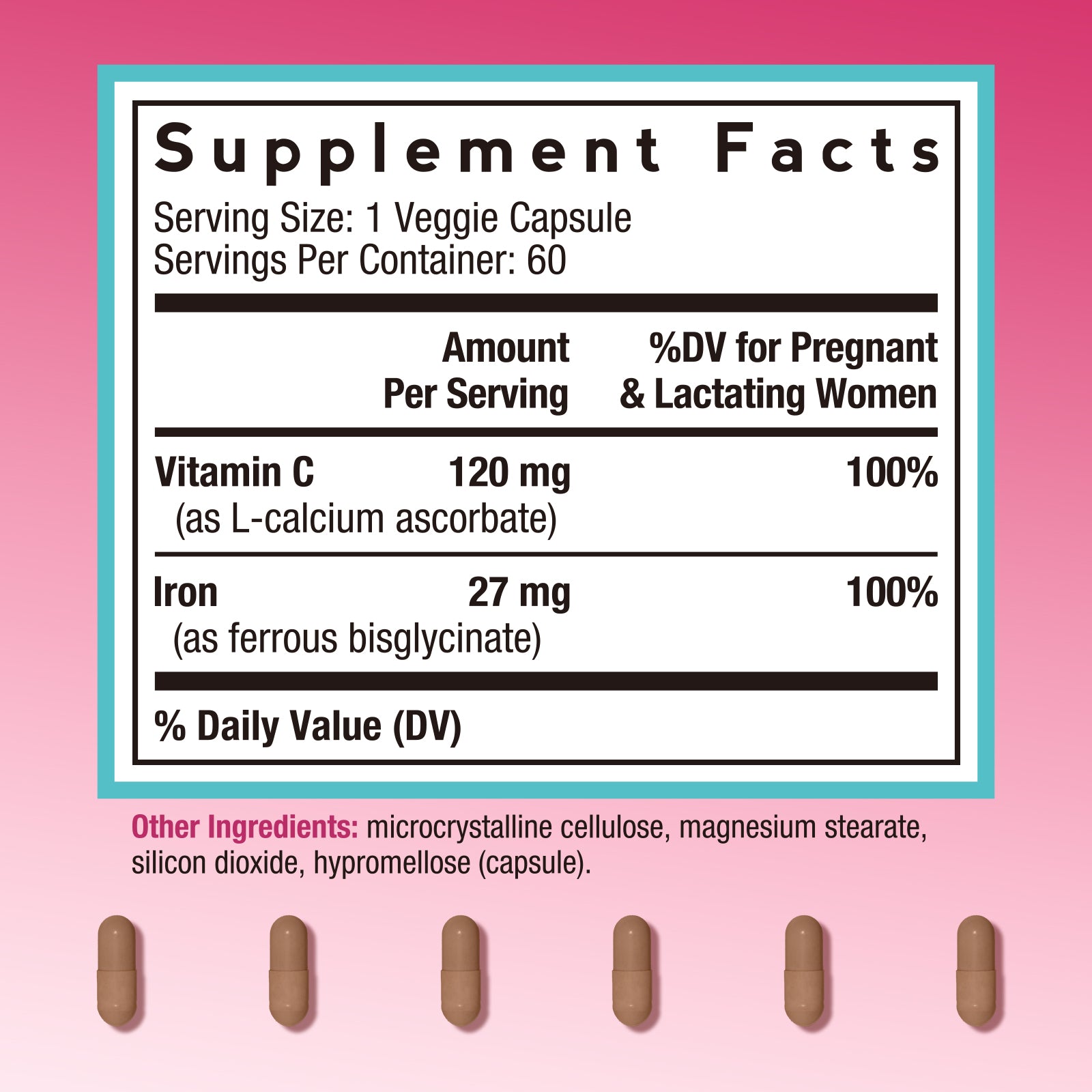 Iron 27 mg with Vitamin C