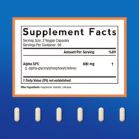 Alpha GPC 600 mg