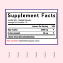 Doctor's Recipes Inositol Supplement Facts,  Myo-Inositol & D-Chiro, 120 Veggie Capsules