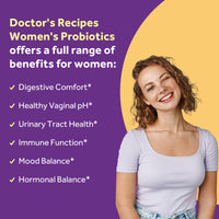 Doctor's Recipes Women's Probiotics Supports Digestive Comfort & Vaginal pH Balance