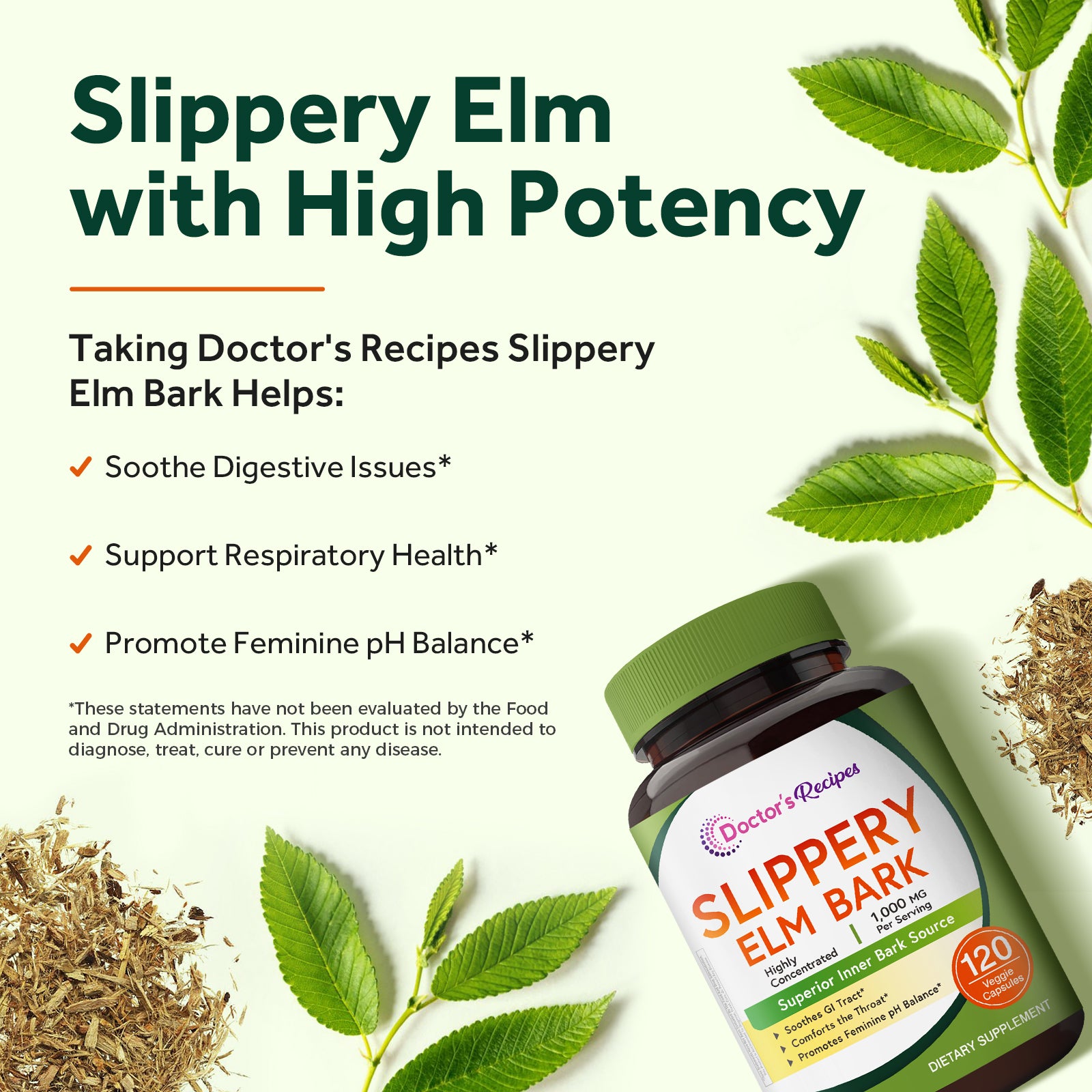 Slippery Elm Bark