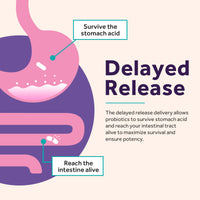 Doctor's Recipes Women's Probiotics is delayed release & shelf-stable