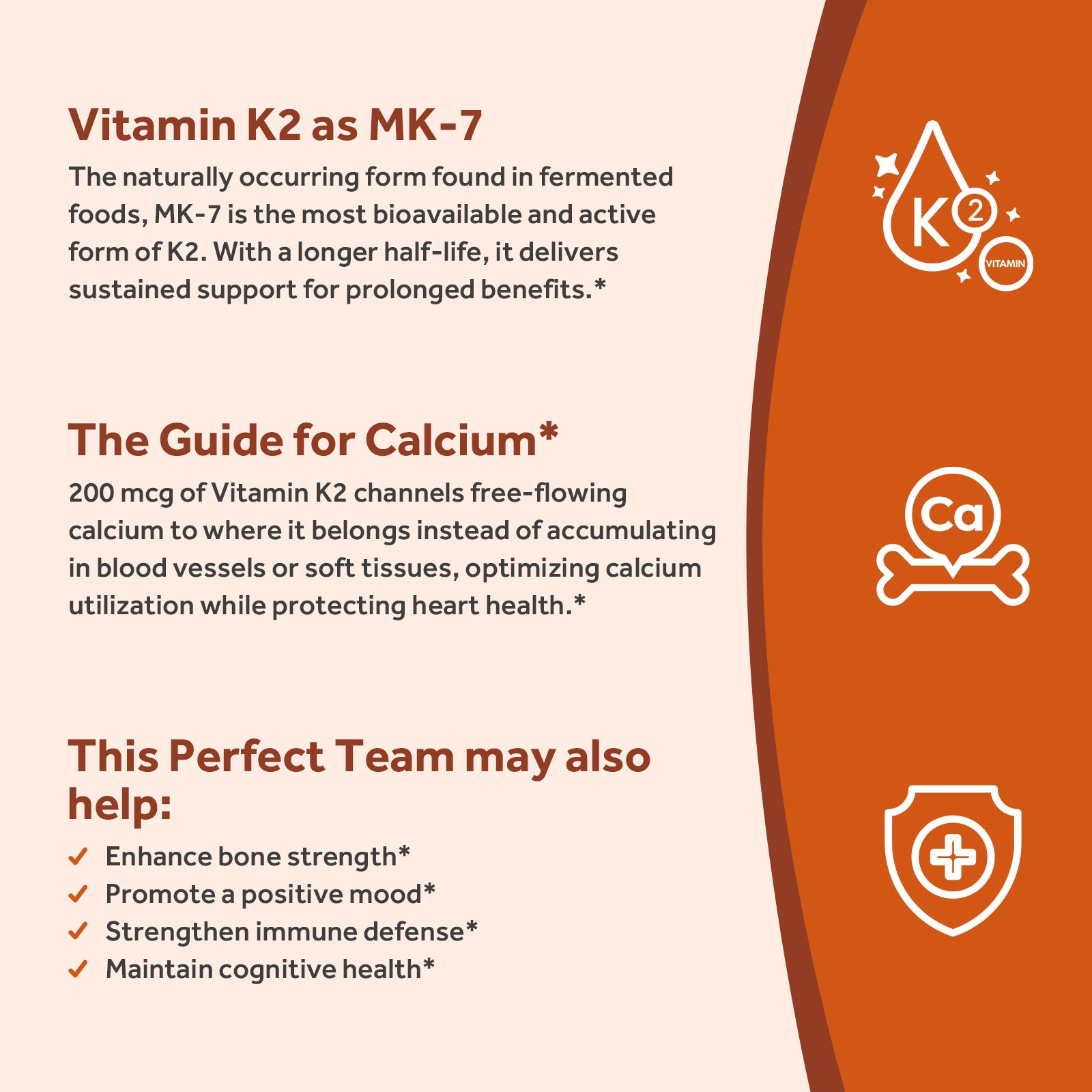 Vitamin D3 + K2