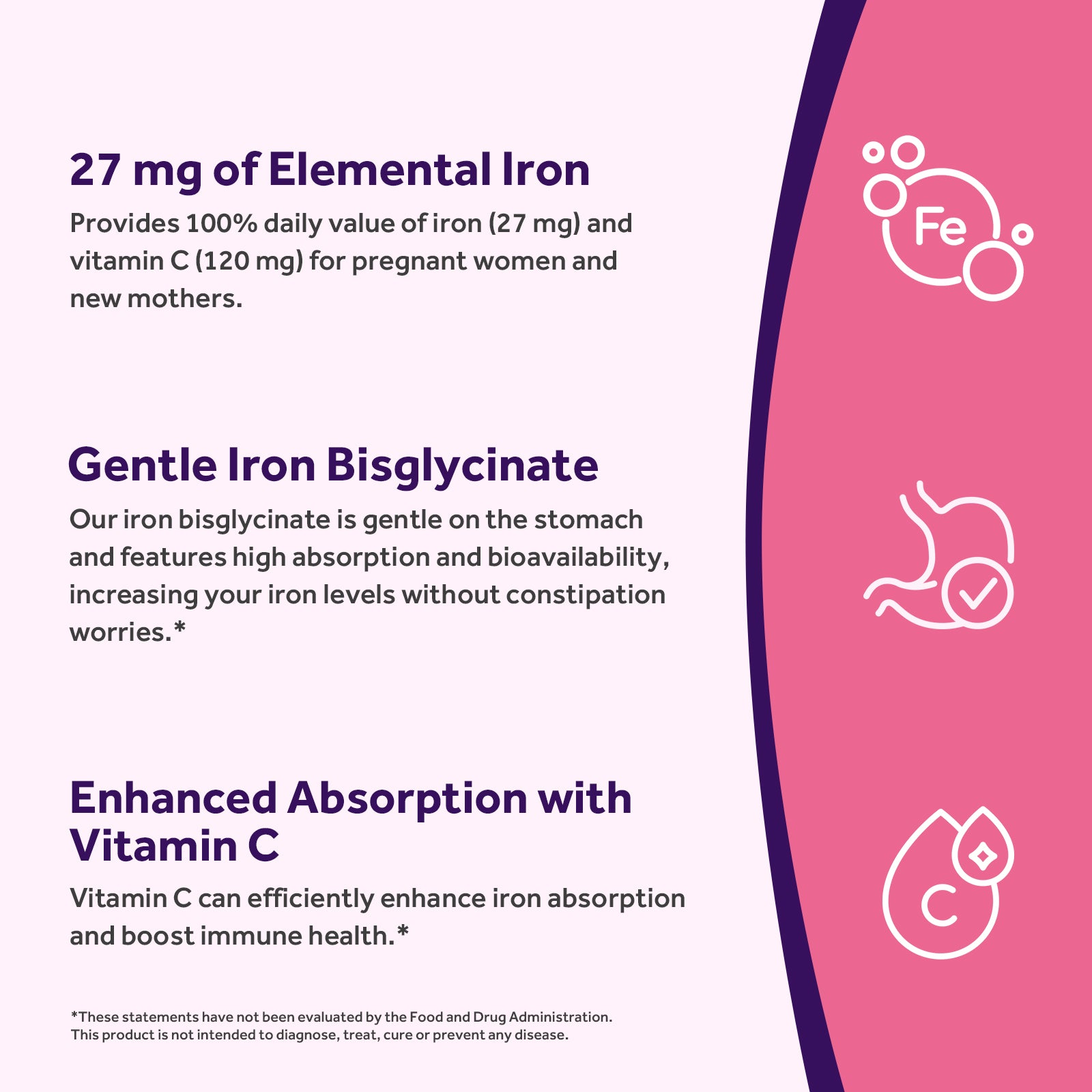 Iron 27 mg with Vitamin C