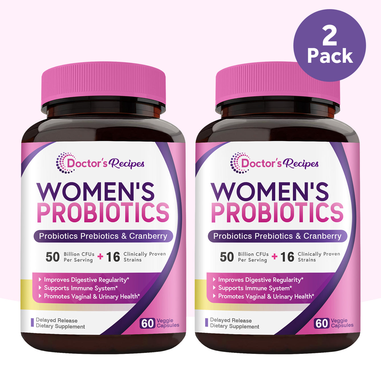 50 Billion Women's Probiotics 2 Pack