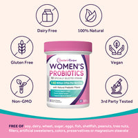Doctor's Recipes Women's Probiotics is free of GMO gluten soy dairy
