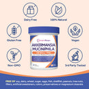 Doctor's Recipes Akkermansia Probiotic is free of GMO gluten soy dairy
