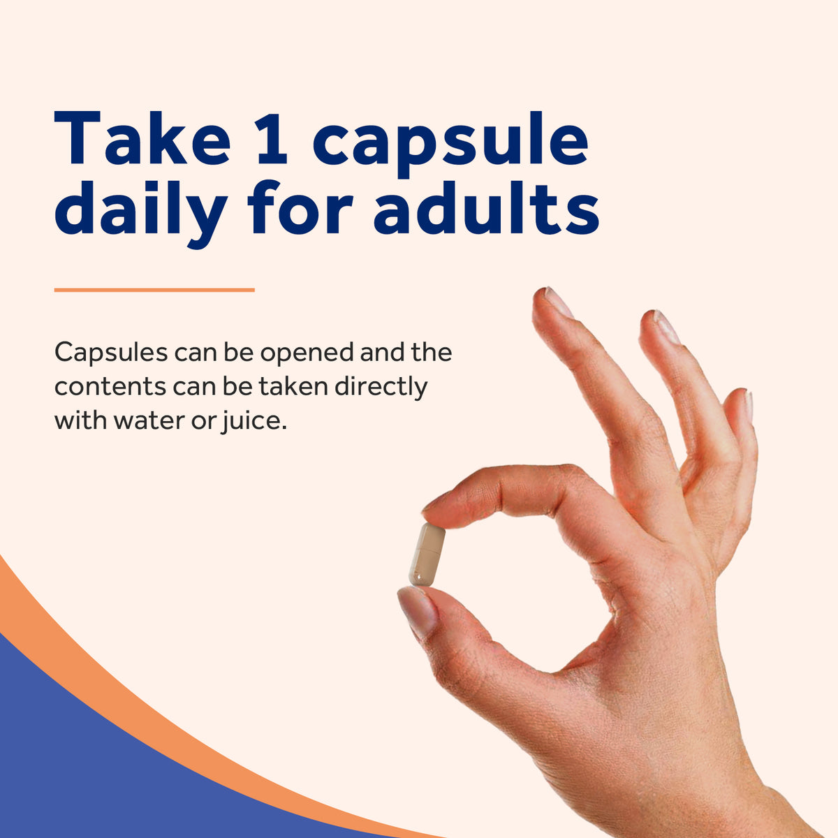 Take 1 Doctor's Recipes Akkermansia Probiotic capsule daily for adults