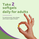 Take 2 Doctor’s Recipes Oil of Oregano softgels daily for adults
