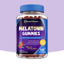 Doctor's Recipes Melatonin Gummies, 5 mg, with L-Theanine & Herbs, Natural Berry Flavor, 120 Count
