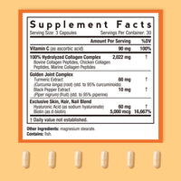 Supplement Facts | 2022 MG of Collagen with Turmeric, VC, Biotin, Hyaluronic Acid & Black Pepper | 30 servings