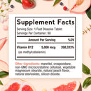 Methyl B12 Supplement Facts, 5000 mcg B12 as Methyl, Most Active Form, 90 servings