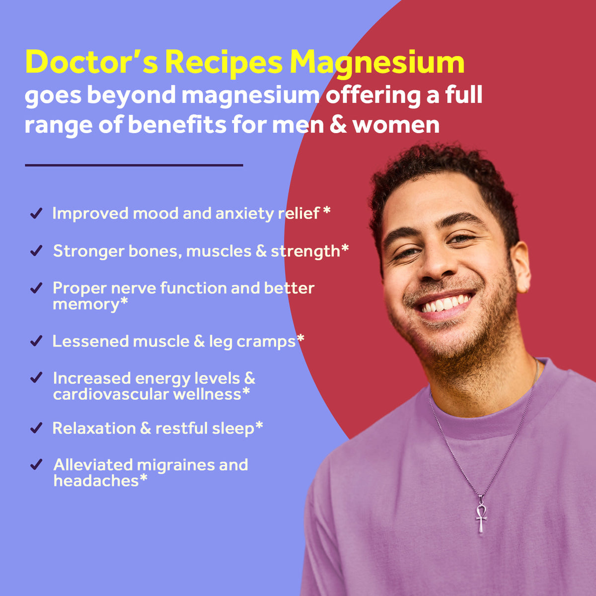 Doctor’s Recipes Magnesium Glycinate Helps Support Calm, Bone, Muscle, Heart, Nerve, Sleep, Cramp Defense
