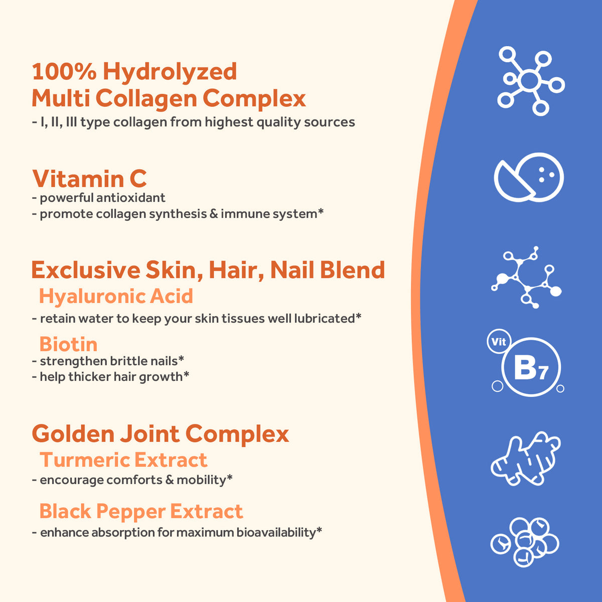 Doctor's Recipes Multi Collagen Peptide Contains Exclusive Skin, Hair, Nail Blend