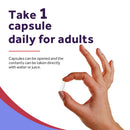 Take 1 Doctor’s Recipes Magnesium Glycinate capsules daily for adults