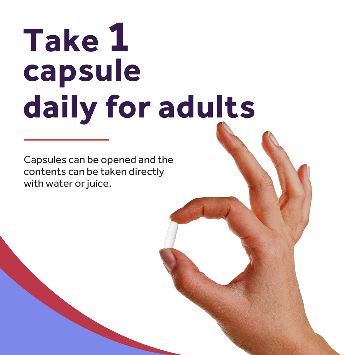 Take 1 Doctor’s Recipes Magnesium Glycinate capsules daily for adults