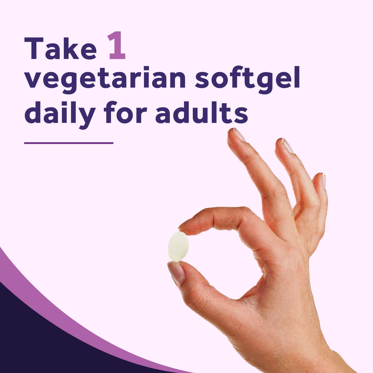 Take 1 Doctor’s Recipes Biotin softgel daily for adults