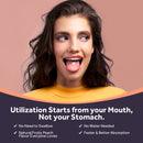 Place 1 micro-tablet in your mouth and enjoy the natural fruity peach flavor everybody loves.