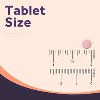 Doctor’s Recipes Methyl B12 tablet size is around 1/4 inches
